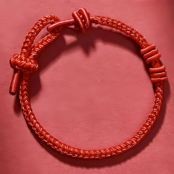 Fortune-Enhancing Red String Hand-Woven Bracelet