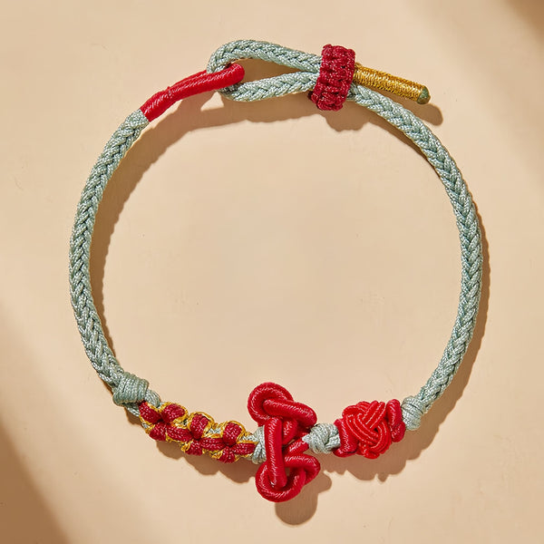 Wen Chang Knot Handwoven Bracelet – Wisdom, Success & Love