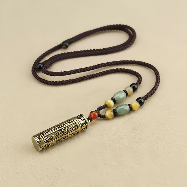 Gawu Box Shurangama Mantra Pendant Necklace