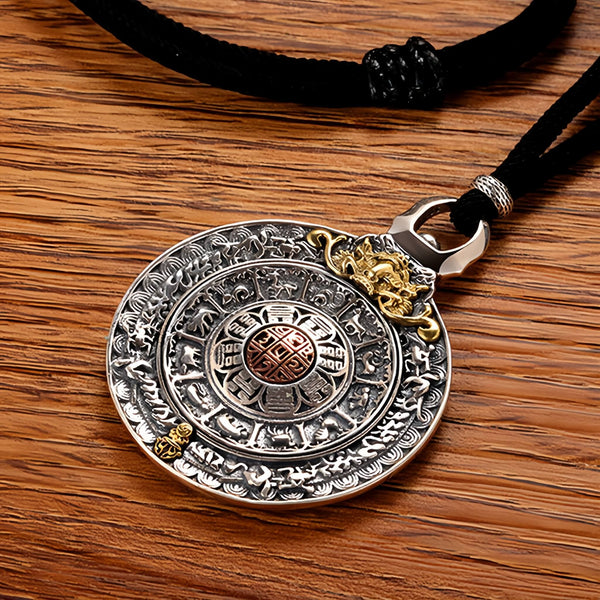 Nine Palaces Bagua Pendant Necklace